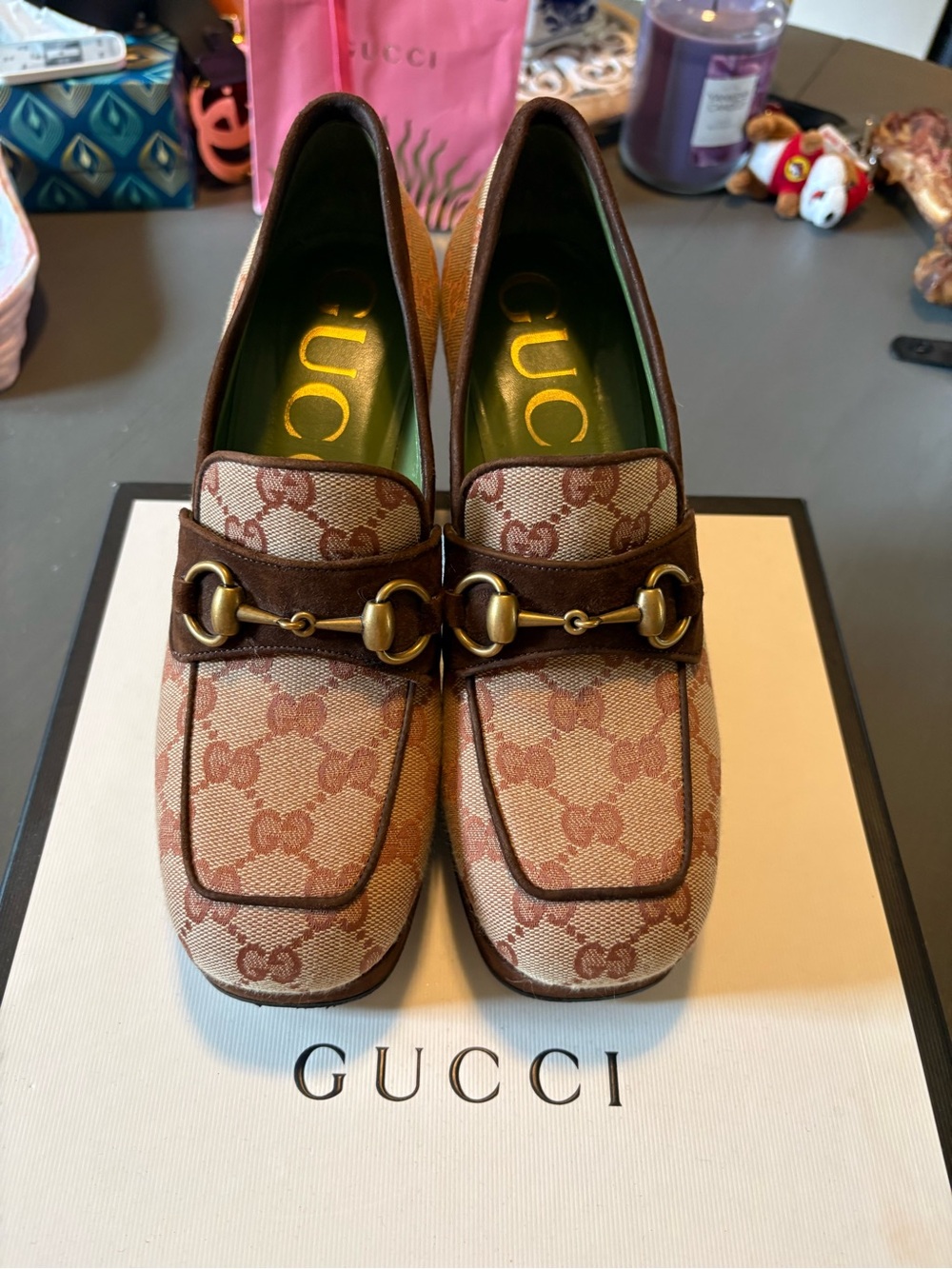 Gucci Houdan Platform Loafer Heels - Picture 2 of 5